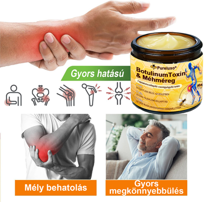 Pureluxo® Botulinum Toxin és Méhméreg Fájdalomcsillapító Csontgyógyító Krém🐝🌿 (Kifejezetten időseknek & ortopéd szakorvosok ajánlásával)🔥🔥🔥🔥🔥