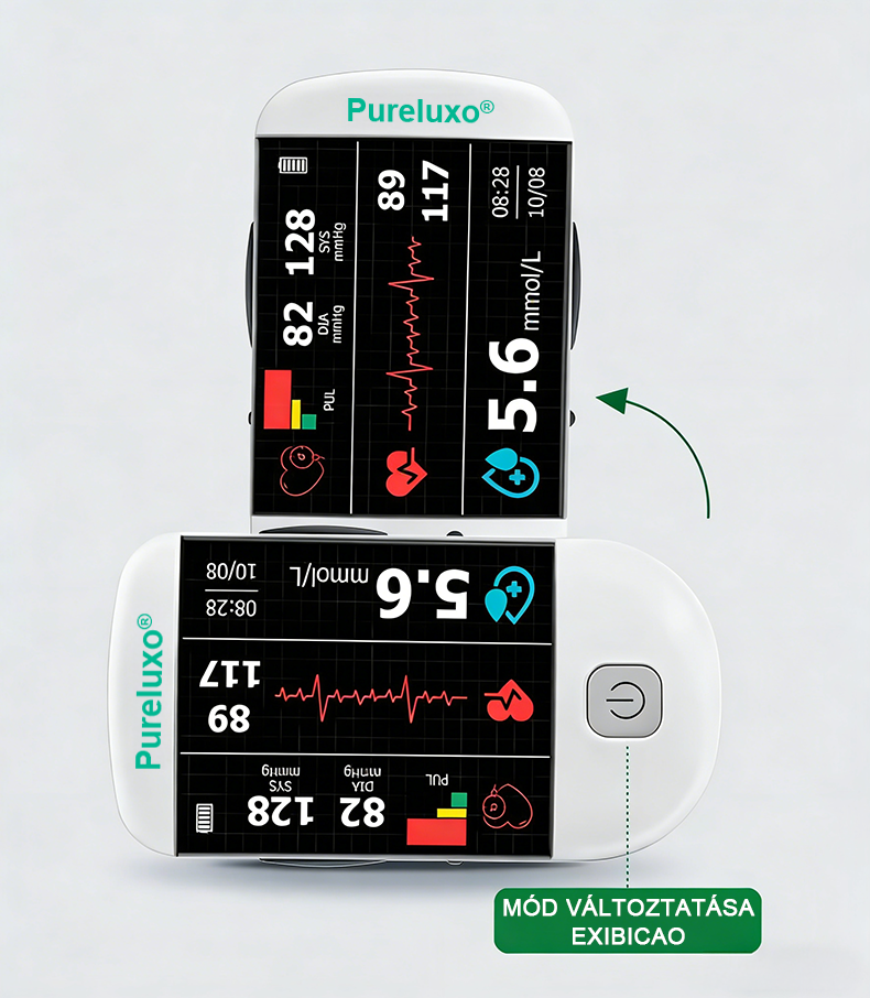 Pureluxo® következő generációs intelligens, többfunkciós, nem invazív lézeres vércukormérő 👩‍💼[99,9%-os pontosság]🍀