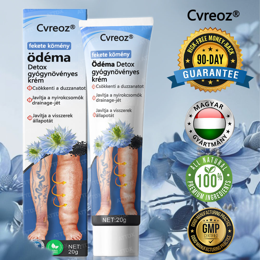 Cvreoz® Fekete kömény Ödéma méregtelenítő gyógynövénykrém - a gyors, látható enyhülés érdekében🍃🍃
