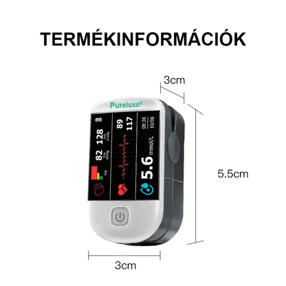 Pureluxo® következő generációs intelligens, többfunkciós, nem invazív lézeres vércukormérő 👩‍💼[99,9%-os pontosság]🍀