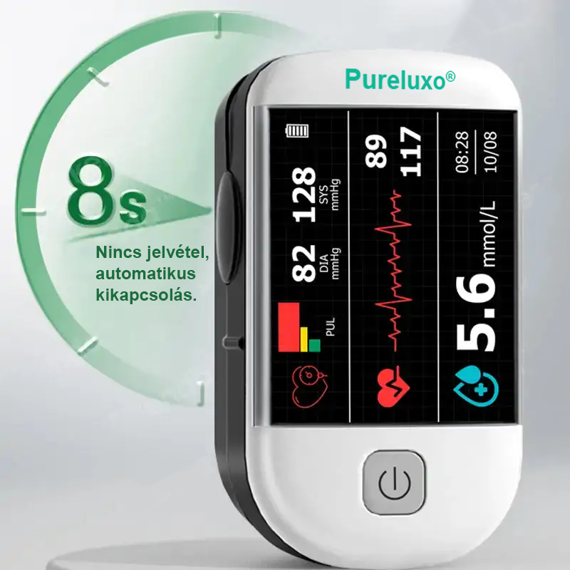 Pureluxo® következő generációs intelligens, többfunkciós, nem invazív lézeres vércukormérő 👩‍💼[99,9%-os pontosság]🍀